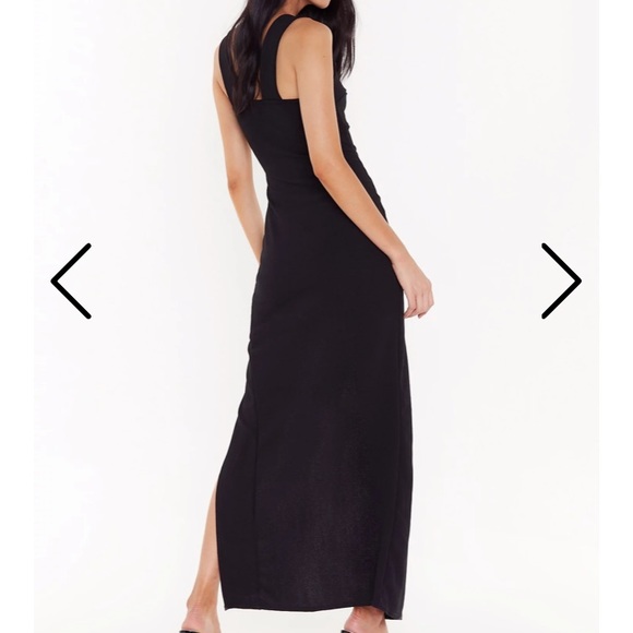 Square Neck Black Maxi - Nasty Gal - Picture 3 of 3